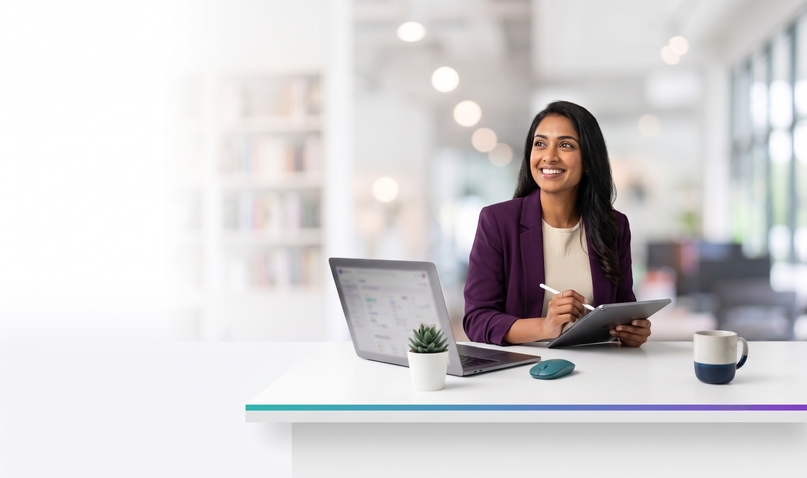 Business professional using CustoMingle